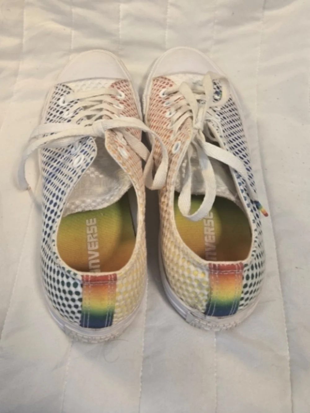 Converse Low Top Pride Mesh Sneakers MENS 6.5 WOMENS 8.5